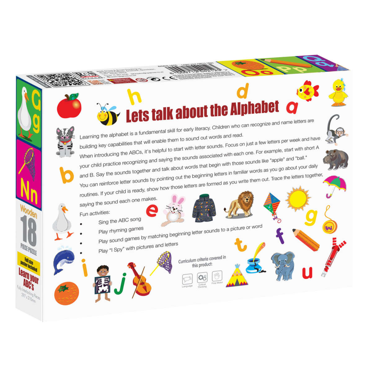 Learn your ABCs 18pc