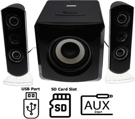 AudioMate 2 Channel and Subwoofer Stereo Speaker System