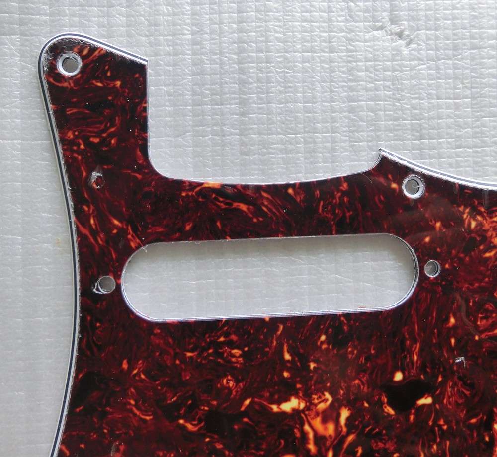 S/S/S Brown Tortoise Shell 3ply Strat Style Pickguard