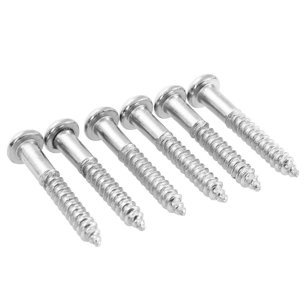 Guitar Bridge Screws for 6 point bridge - Set of 6 - Black