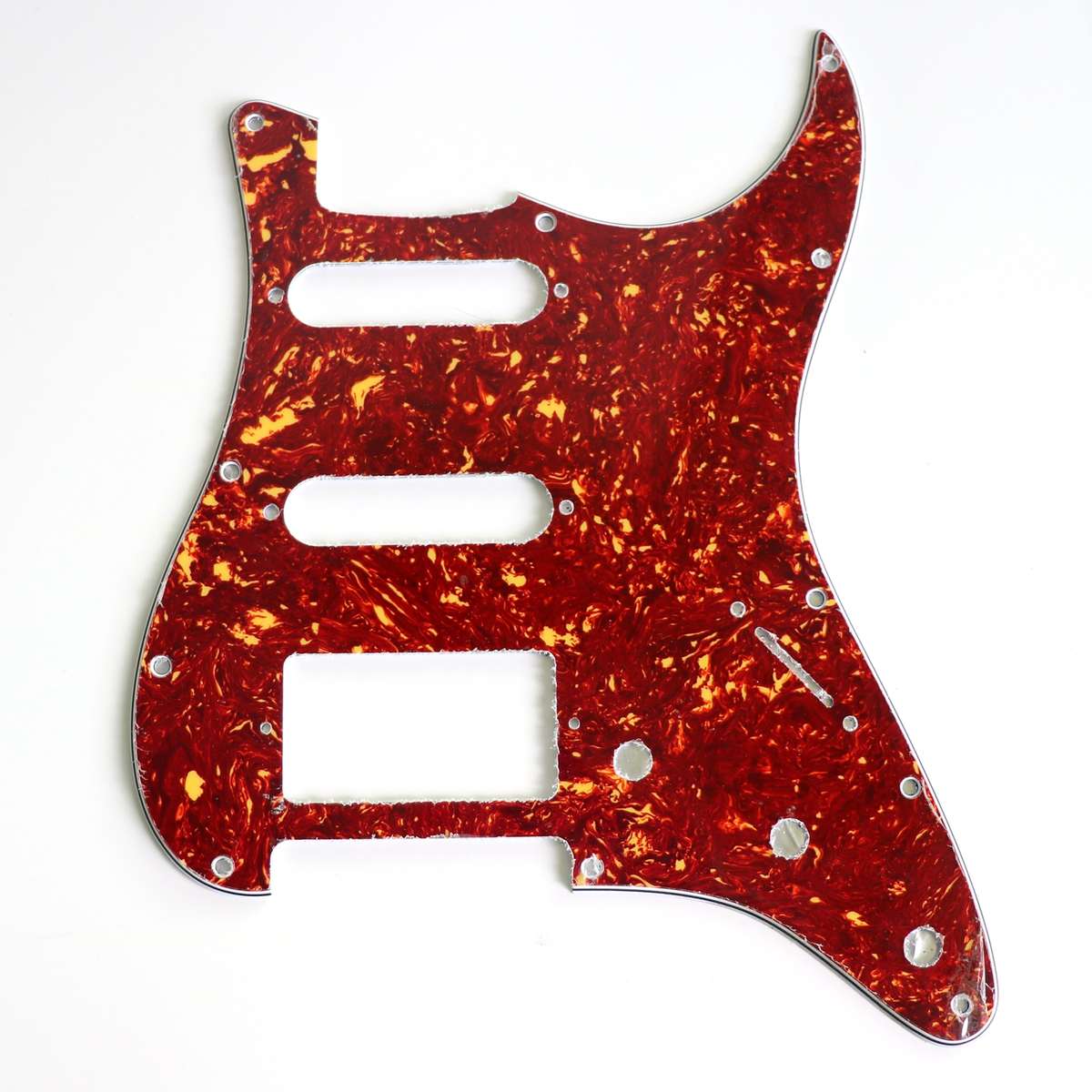 H/S/S Red Tortoise 3ply Strat Style Pickguard