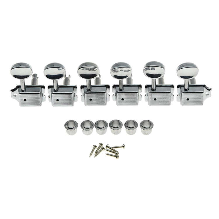 Vintage Kluson Style Tuners Set of 6 Right - Slotted posts