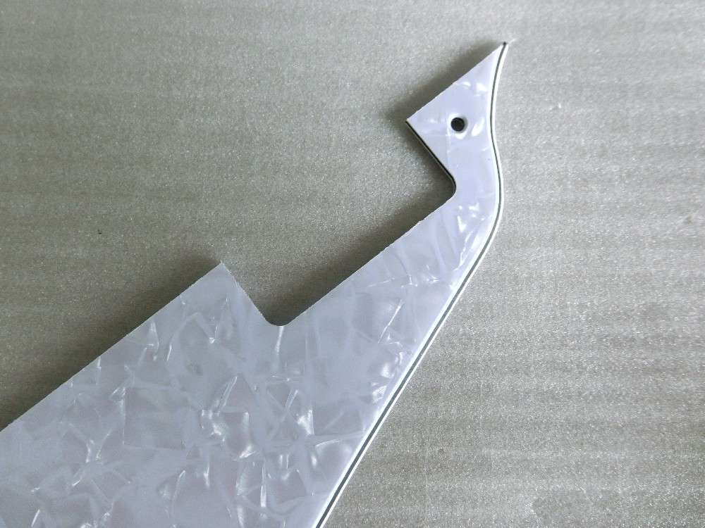 White Perloid Les Paul Pickguard