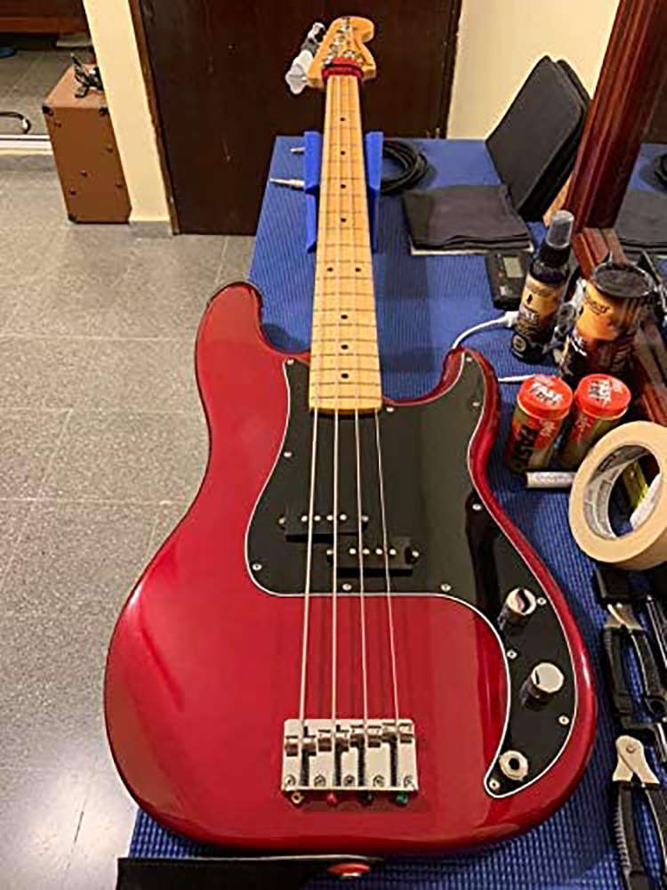 Black Precision Bass Pickguard
