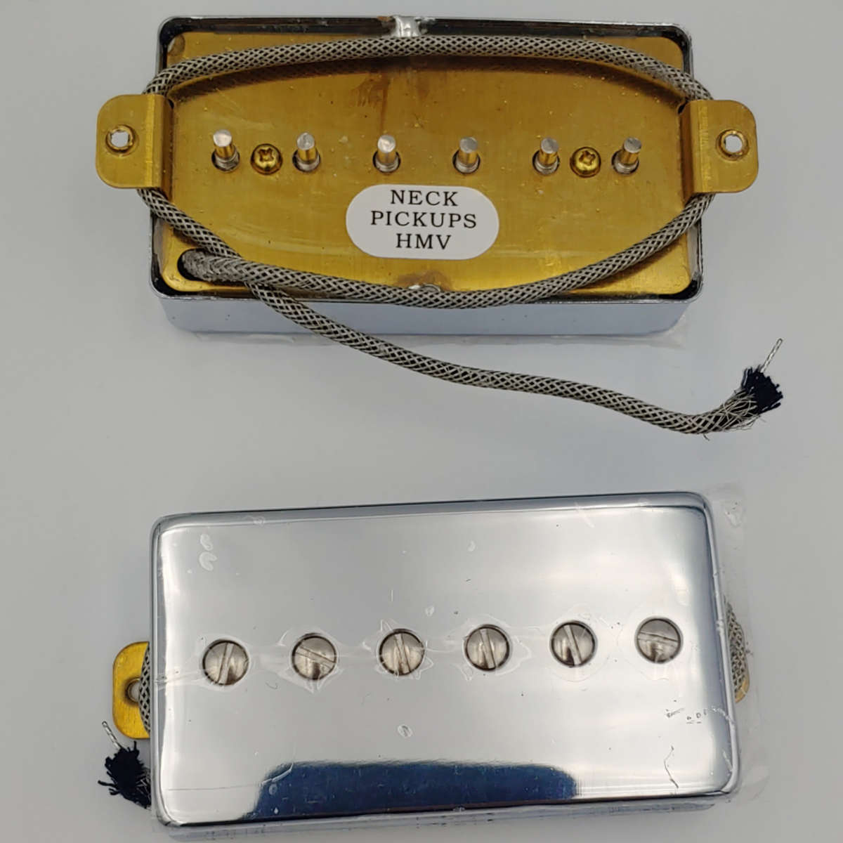 Chrome Karman P90 AlNiCo 5 Humbucker Sized Guitar Pickup (Single)