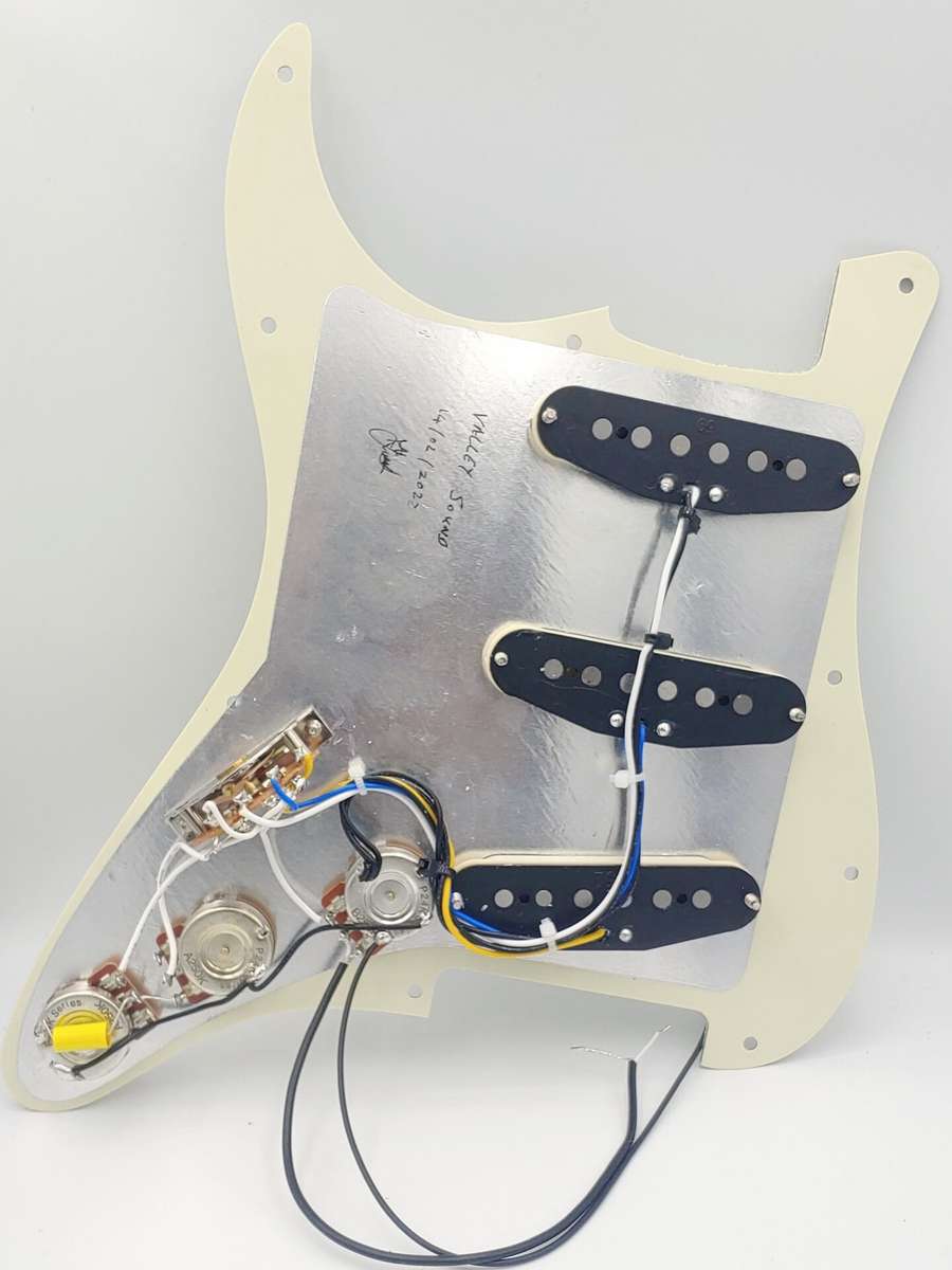 Prewired Pickguard Loaded  with Alnico 5 Single Coil Pickups - Mint Green