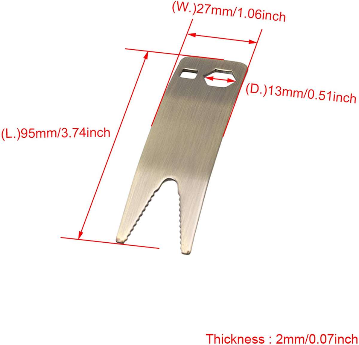 Guitar / Bass Multi-Tool Spanner Wrench Bronze