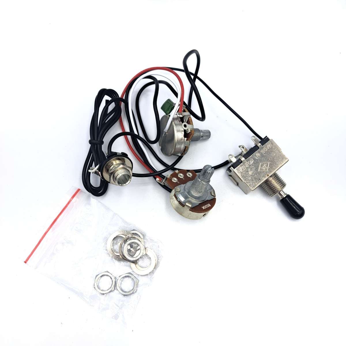 Pre-wired Electronics for 2 x Humbucker with Master Volume and Master Tone