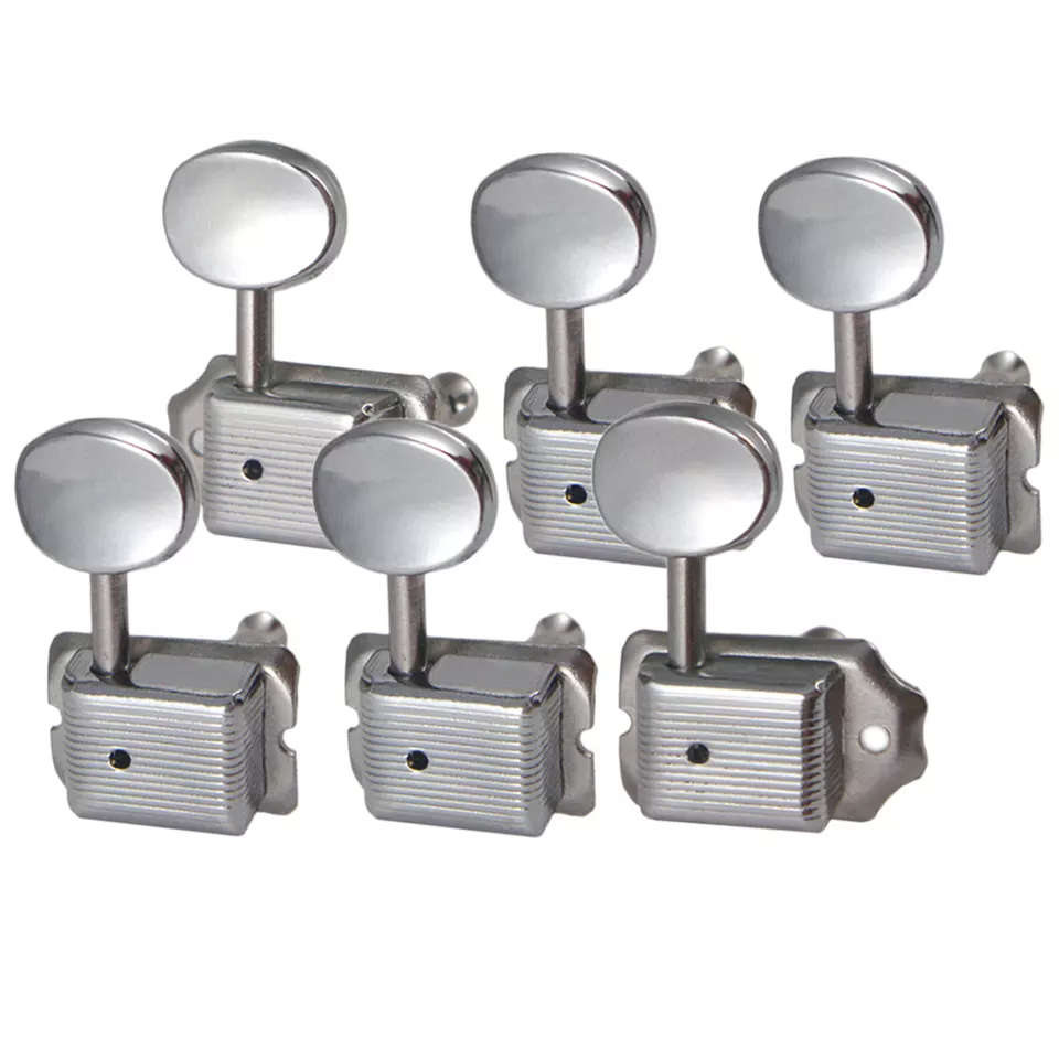 Vintage Kluson Style Tuners Set of 6 Right - Hole through posts