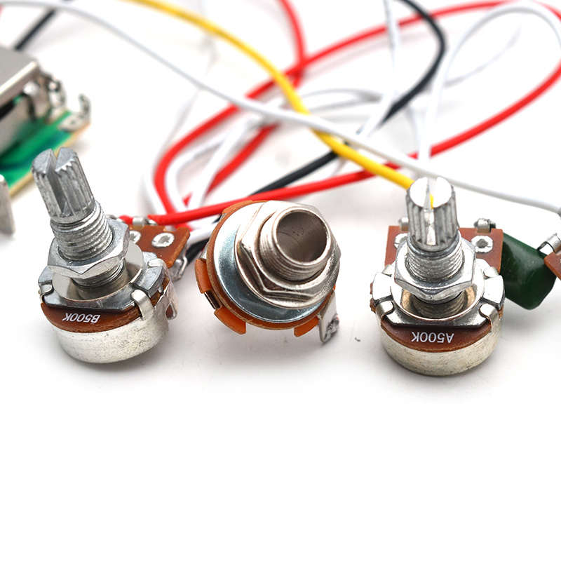 Pre-wired Electronics for 3 Single Coil Strat Style Guitar With Mini Size Pots