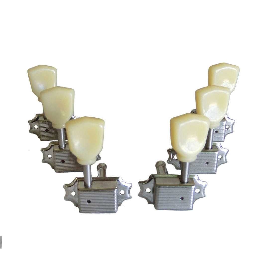 3R3L Nickel &amp; Vintage White Tuner Set