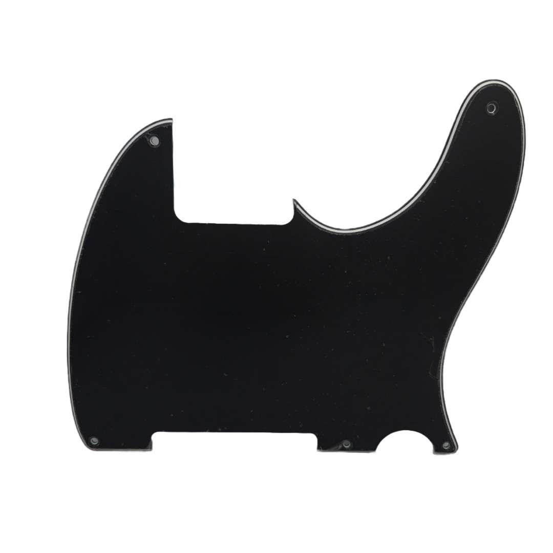 Black 3ply Esquire Telecaster Pickguard