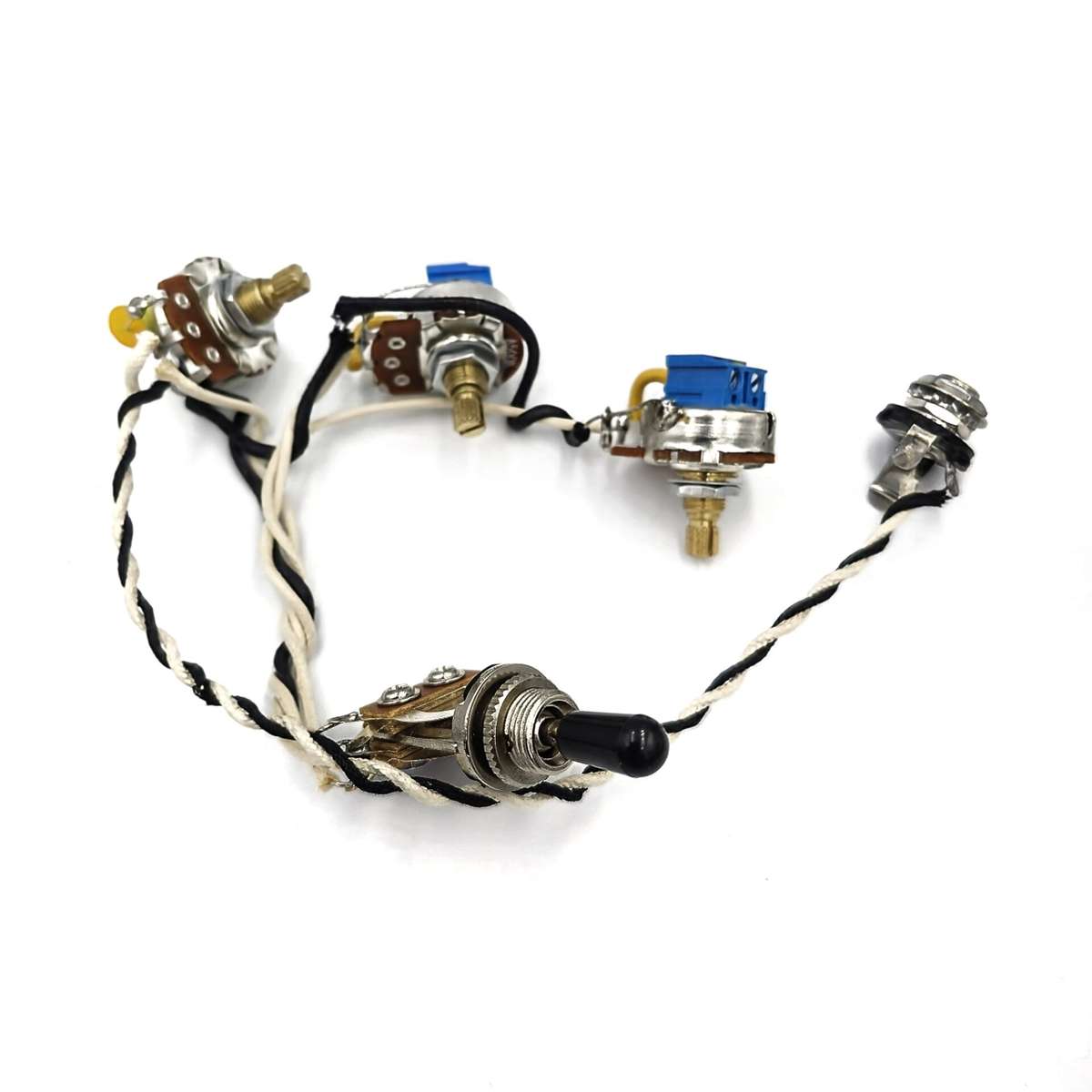 2 Volume, 1 tone with 3 way toggle switch (Solderless)