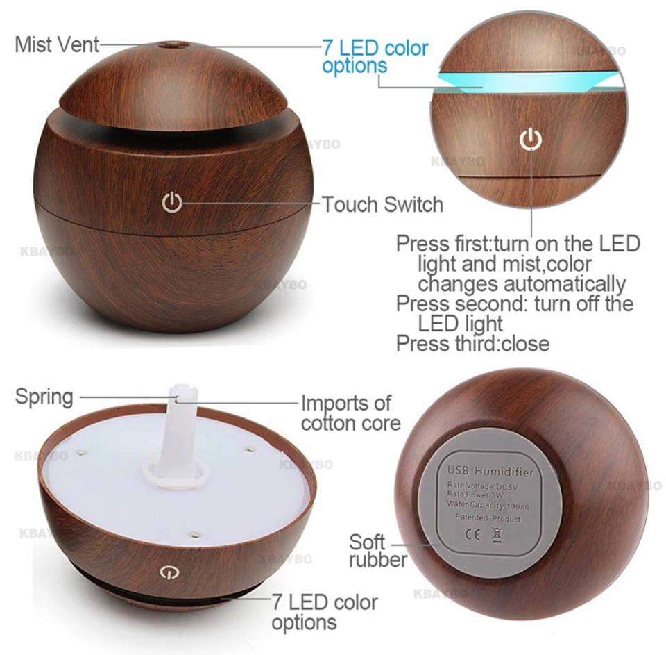 USB Ultrasonic Aroma Humidifier
