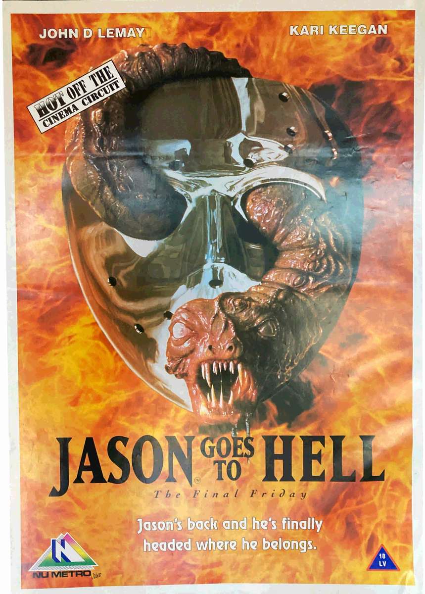 Original "Jason Goes To Hell" VHS Poster