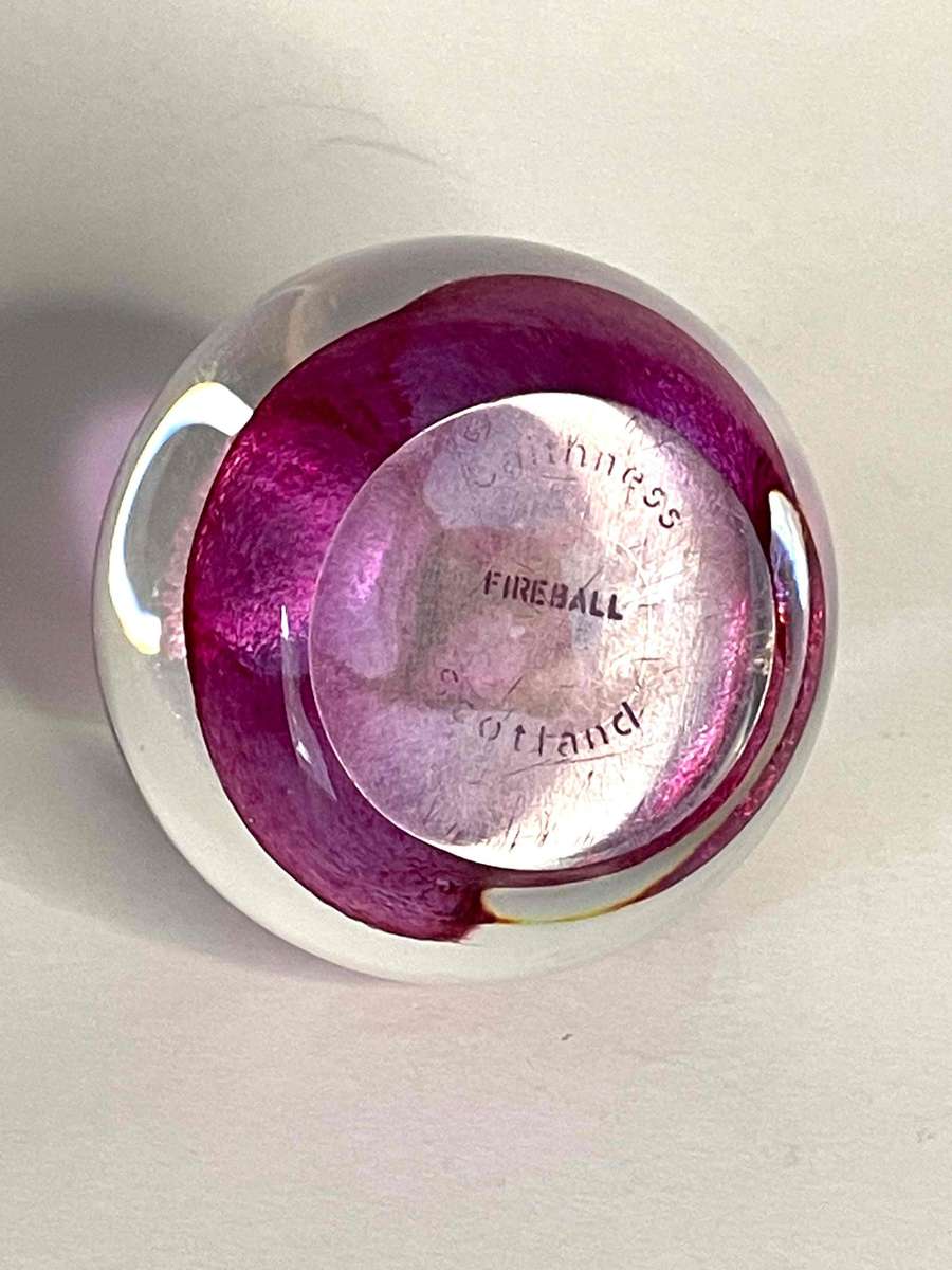 Caithness Glass Paperweight, "Fireball"
