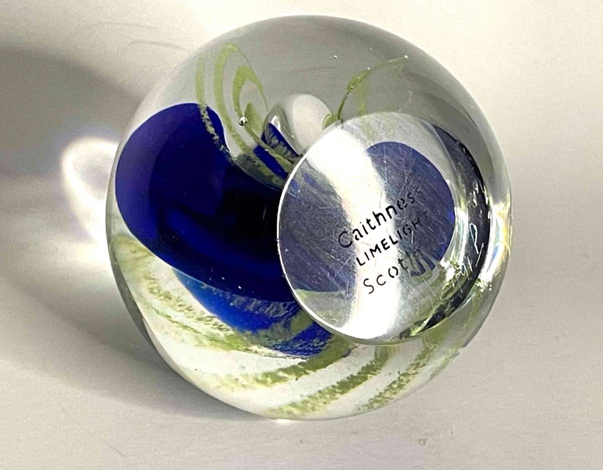 Caithness Glass Paperweight, "Limelight"