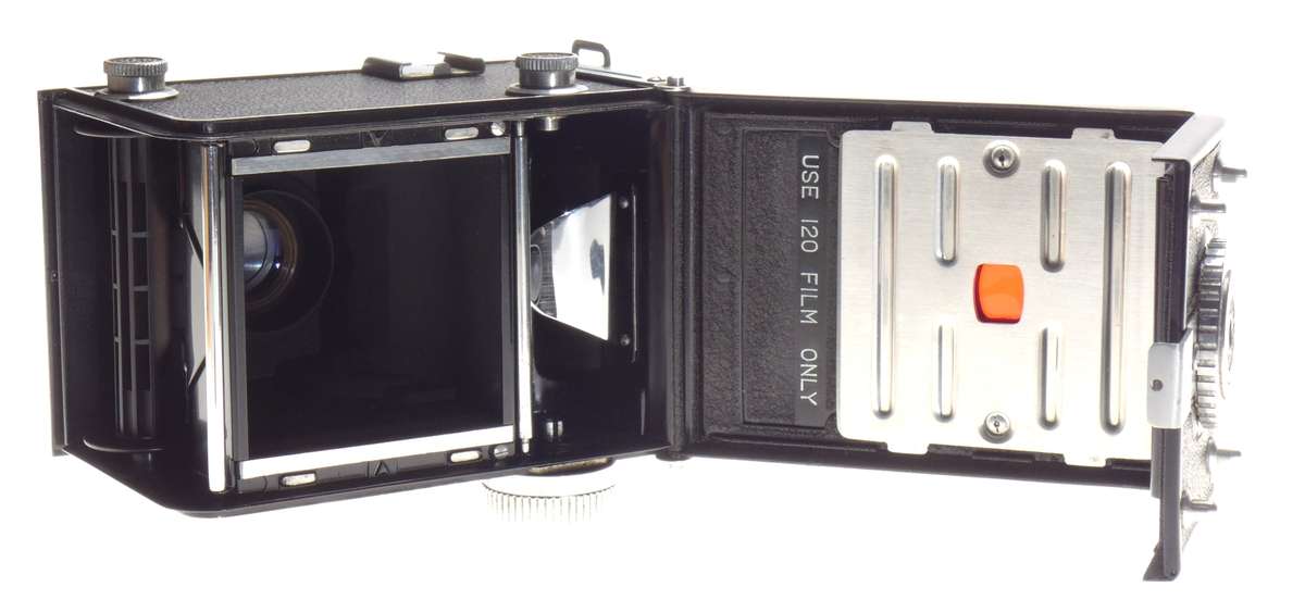 Yashica A med. Format TLR camera YASHIMAR 3.5/50mm case cap kit mint - Yashica