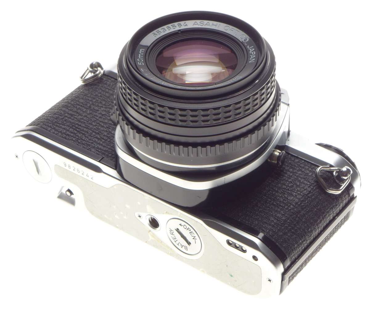 Mint Pentax ME 35mm vintage SLR film camera Asahi SMC Pentax-M 1.7 50mm - Pentax