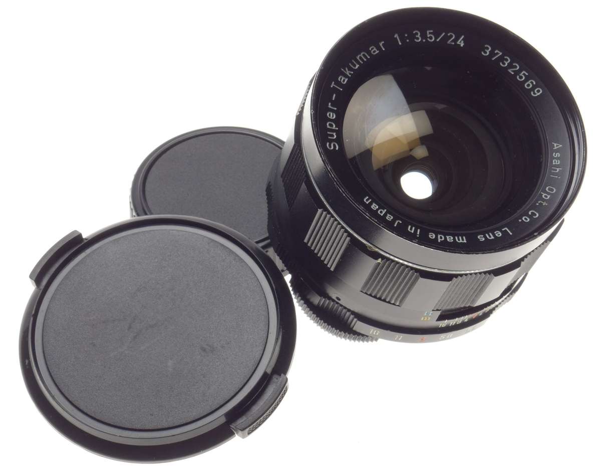 Pentax Super-Takumar 1:3.5/24 Asahi Wide Angle SLR vintage lens f=24mm kit