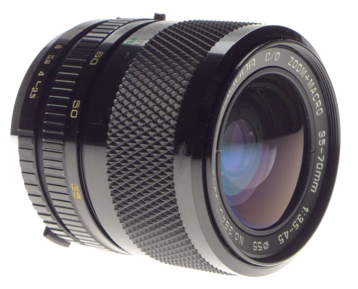 SOLIGOR CD Zoom Macro 35-70mm 1:3.5-4.5 Olympus OM mount SLR