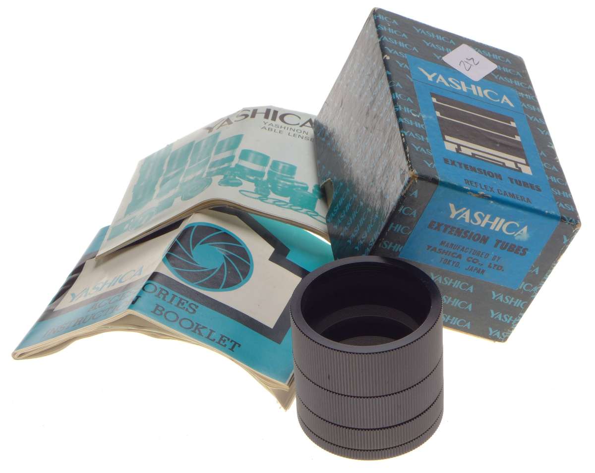 Yashica Extension tube set boxed set of 4 M2 mount MINT - Yashica