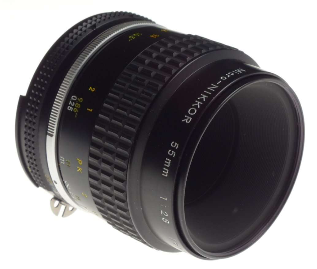 Micro-NIKKOR 55mm 1:2.8 MINT JUST SERVICED AI-s 35mm SLR macro close focus 1:2/55mm lens caps - Niko