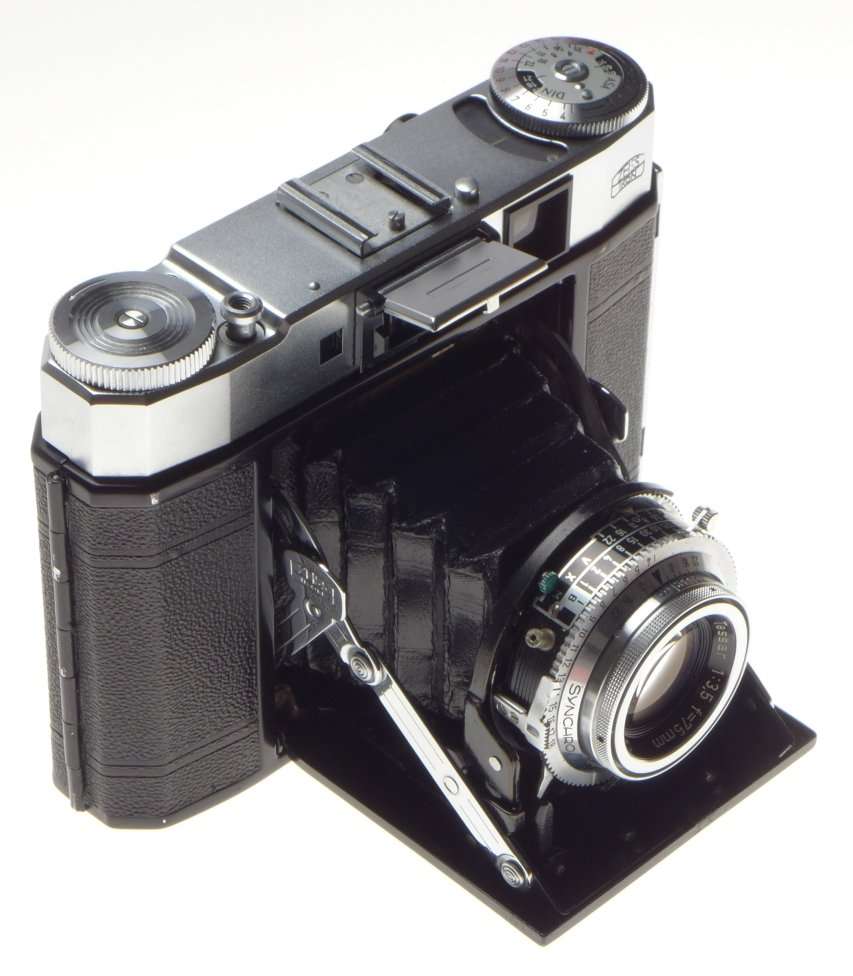 ZEISS Super Ikonta MINT medium format 120 film camera Tessar 3.5/75mm lens box case - Zeiss