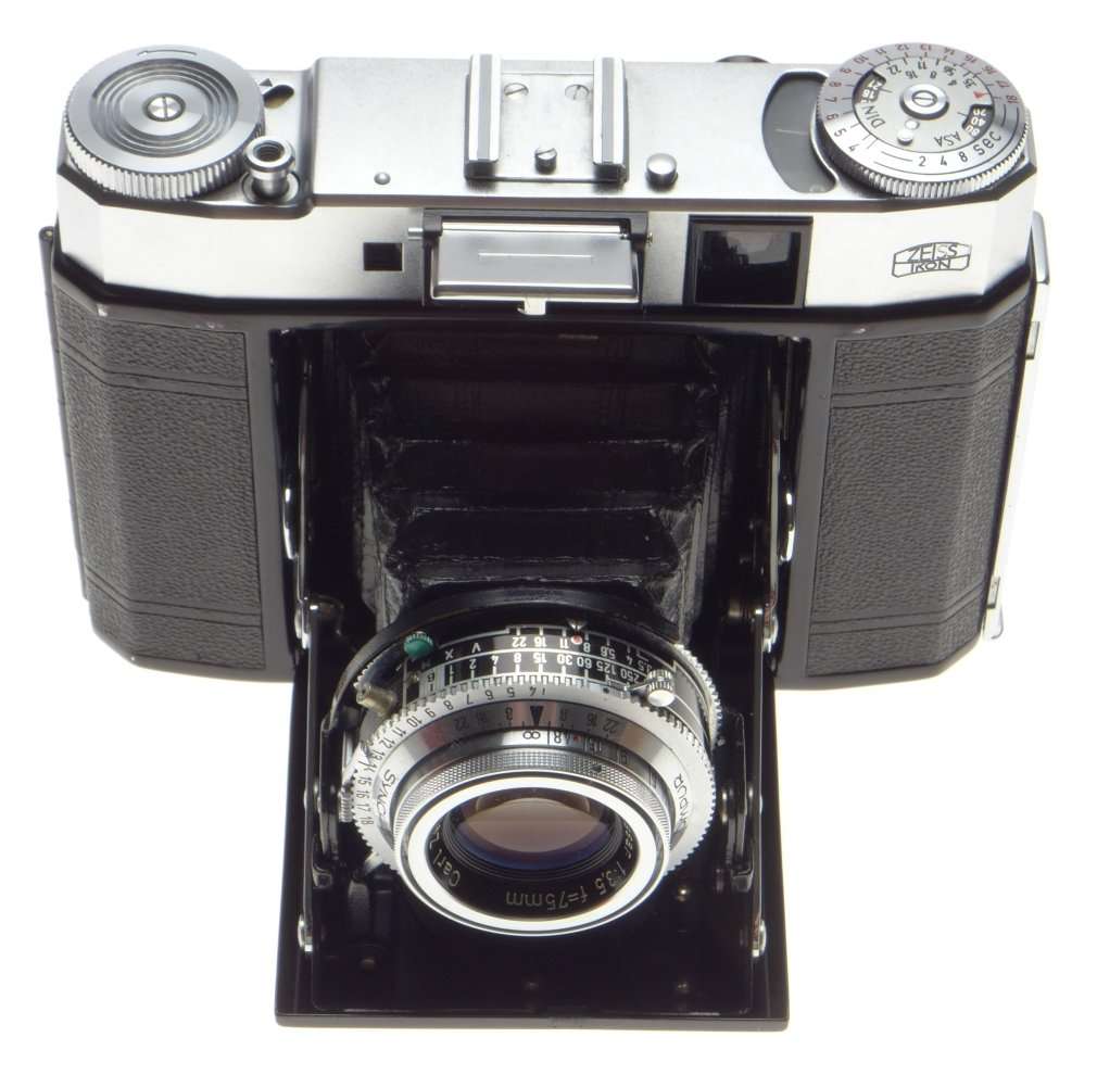 ZEISS Super Ikonta MINT medium format 120 film camera Tessar 3.5/75mm lens box case - Zeiss