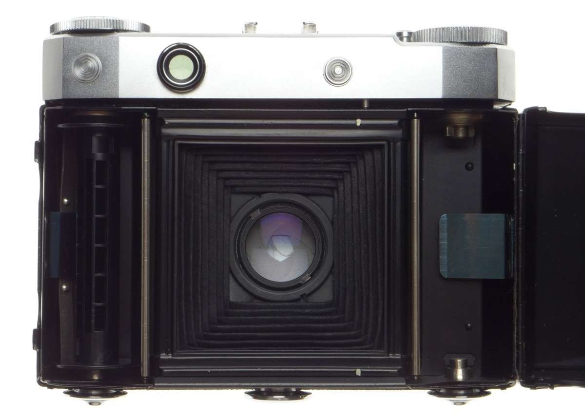 ZEISS Super Ikonta MINT medium format 120 film camera Tessar 3.5/75mm lens box case - Zeiss