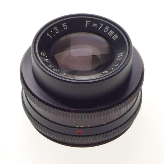 Oskar 3.5 f=75mm black vintage M42 enlarging lens clean condition - Oskar