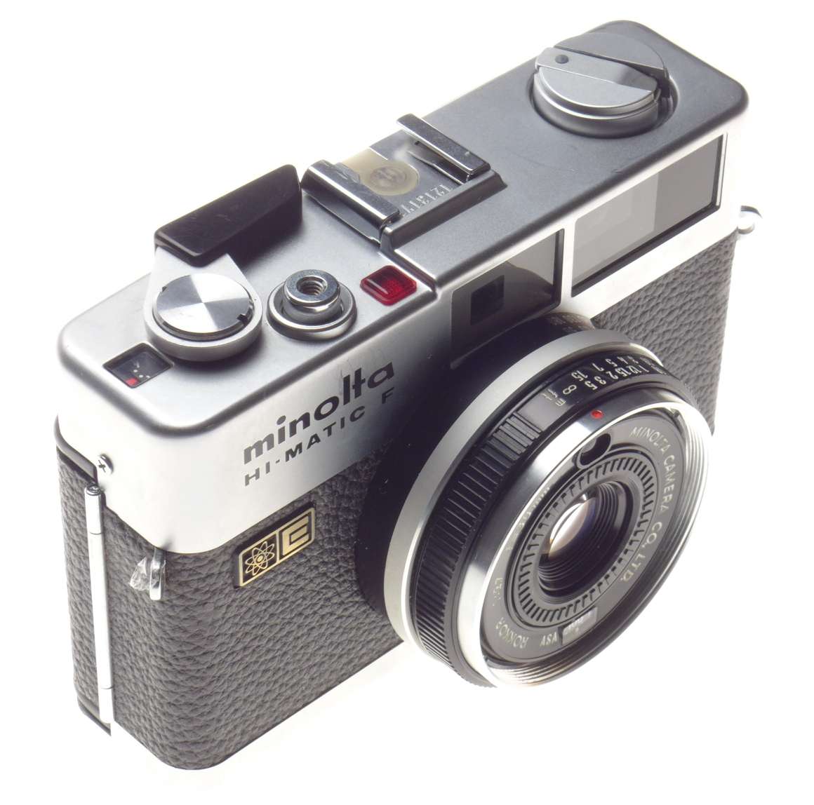 Minolta Hi-Matic E Viewfinder film 35mm camera2.7/38mm Rokkor-QF - Minolta