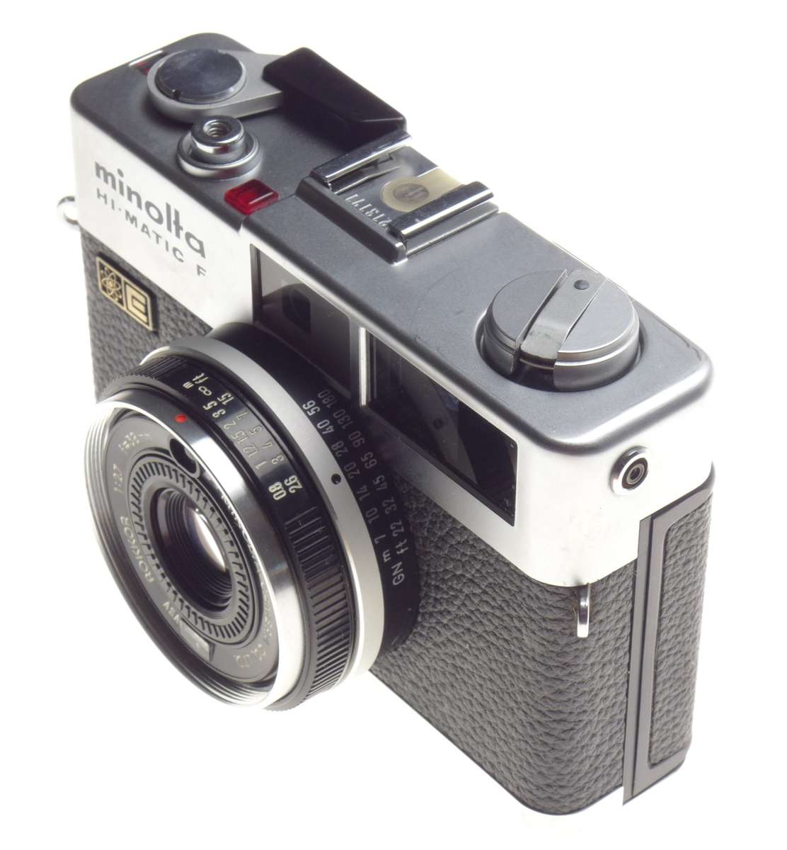 Minolta Hi-Matic E Viewfinder film 35mm camera2.7/38mm Rokkor-QF - Minolta