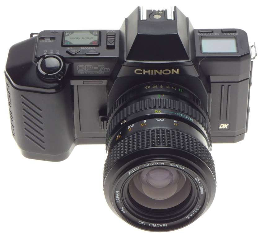 Chinon CP-7M SLR film camera Auto Zoom 35-70mm DX Multi Program - Other Cameras