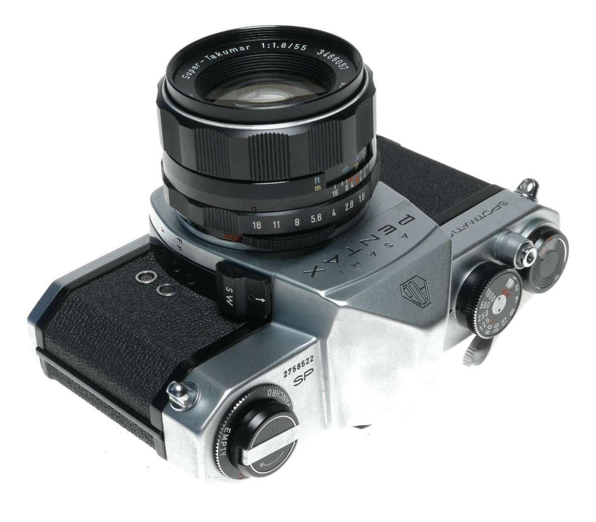 Pentax SP Spotmatic 35mm Film SLR Camera Super Takumar 1:1.8/55 Pouch