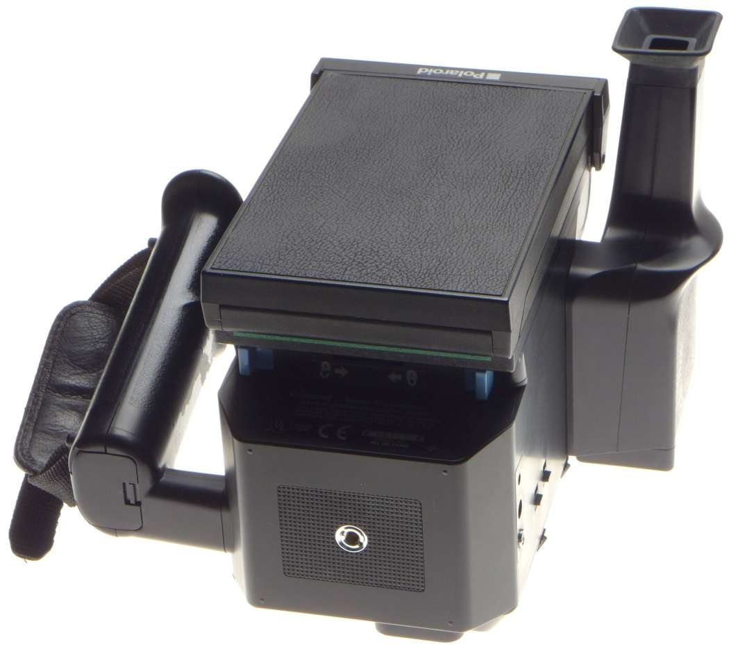 POLAROID MINIPORTRAIT instant camera shoots 4 shots at once with Pol back, flash, grip, finder - Pol