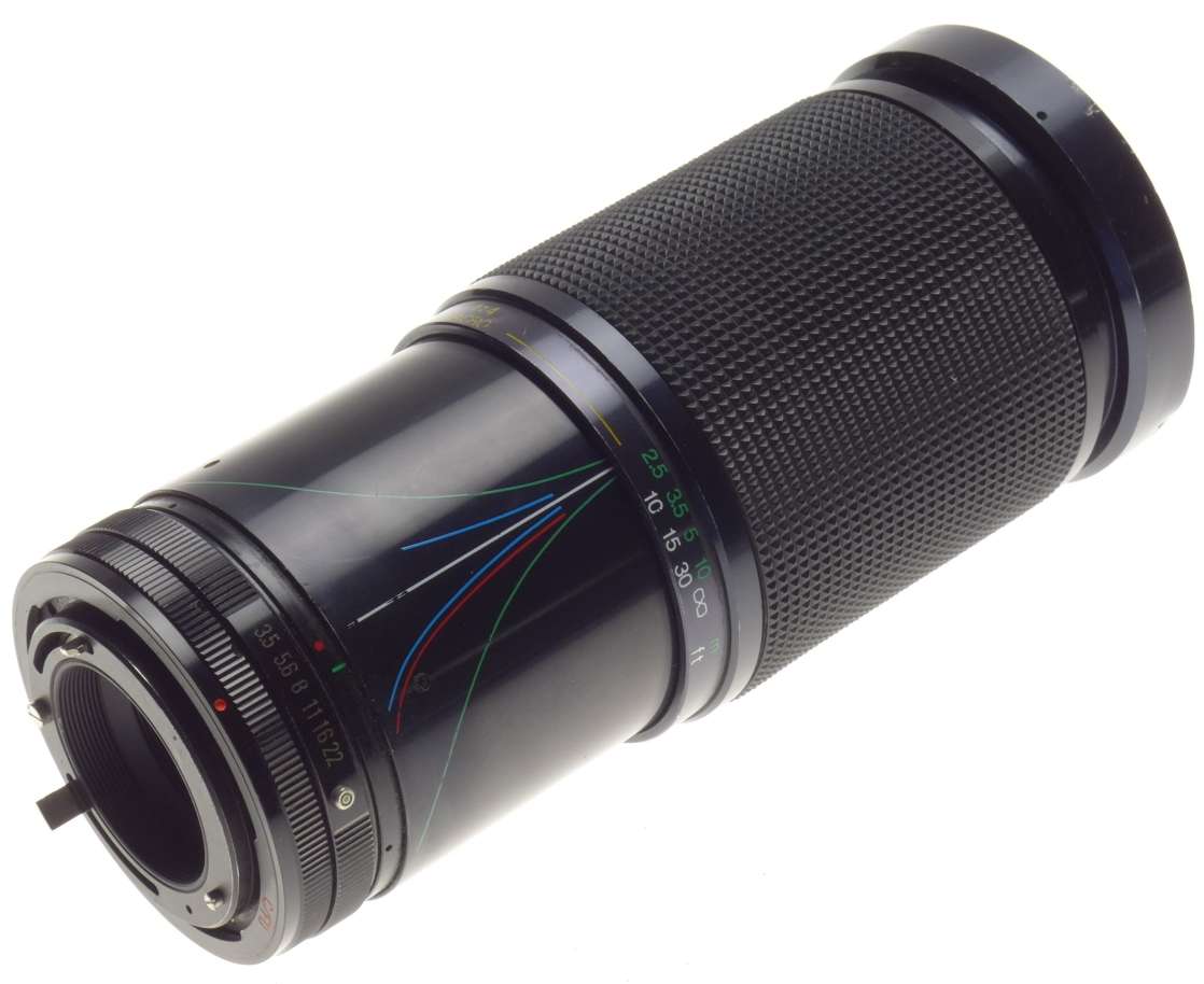CANON FD lens mount VIVITAR 28-200mm Zoom 1:3.5-5.3 Macro focusing zoom well used bargain - Vivitar