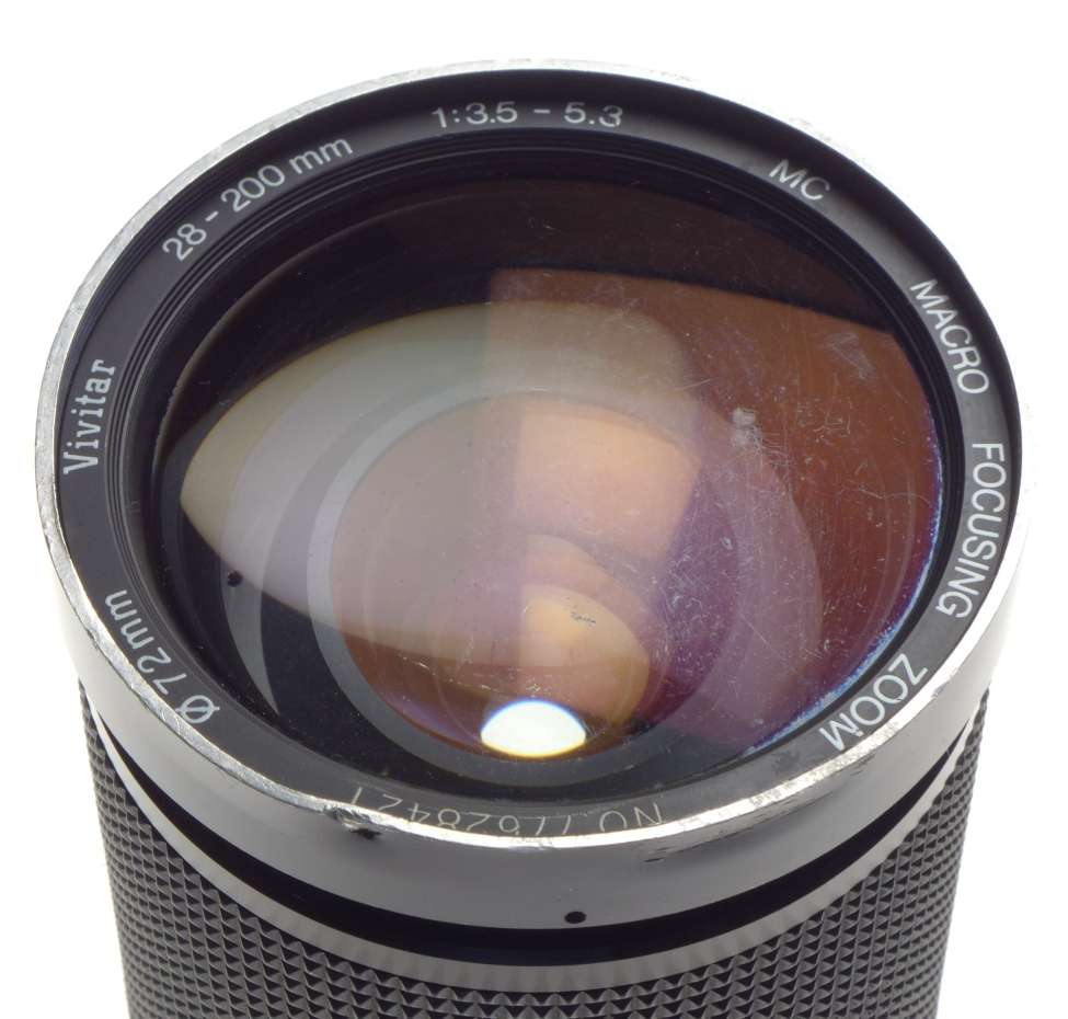 CANON FD lens mount VIVITAR 28-200mm Zoom 1:3.5-5.3 Macro focusing zoom well used bargain - Vivitar