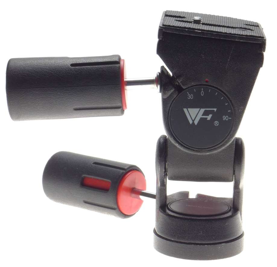 VF vintage camera tripod head friction coupling clamps fluid head locking mechanism - VF