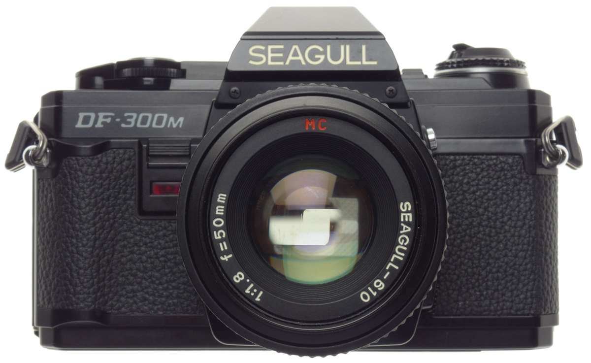 DF-300M SEAGULL Black MINT SLR 35mm vintage film camera 1.8/50mm lens f=50mm clean - Seagull