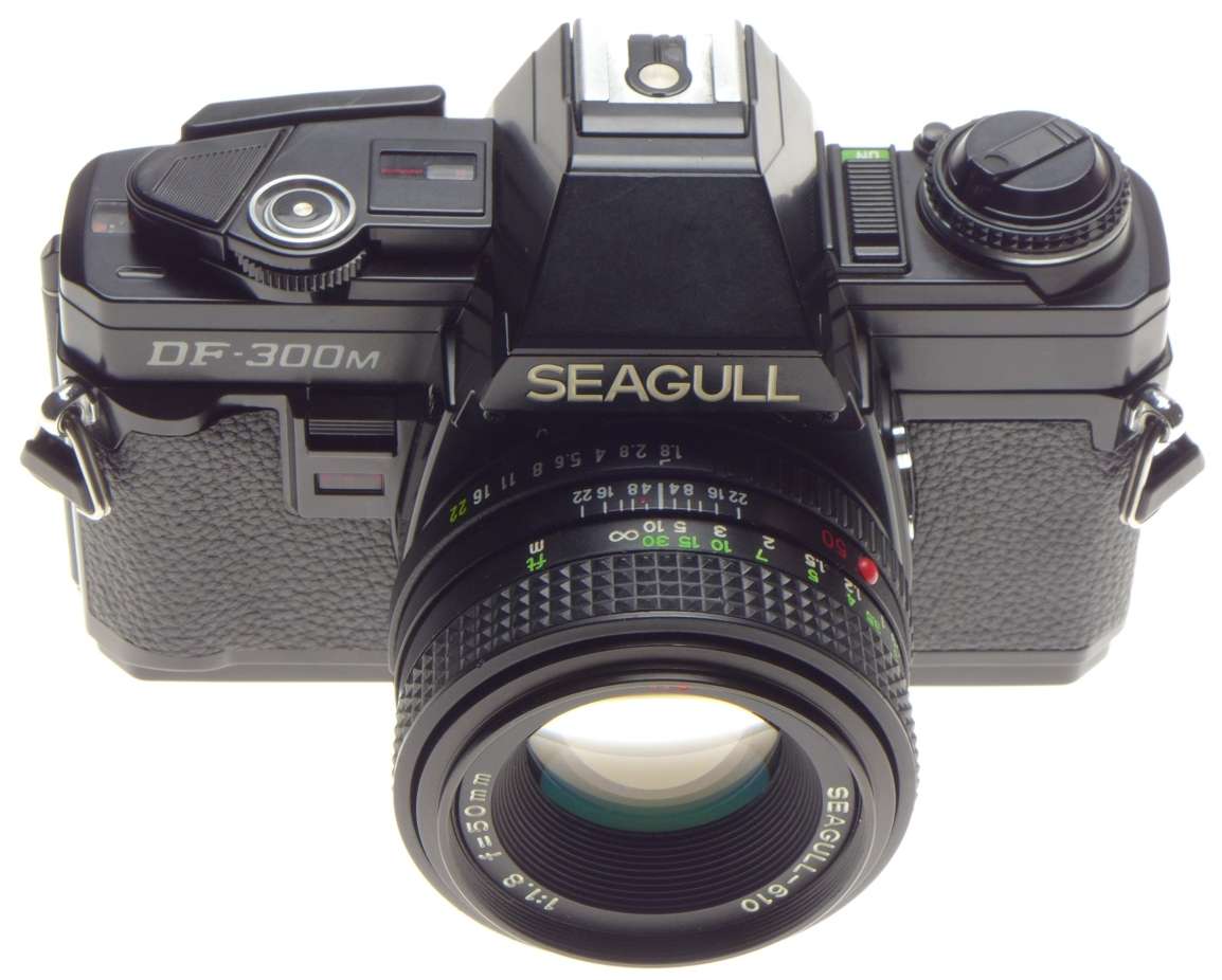 DF-300M SEAGULL Black MINT SLR 35mm vintage film camera 1.8/50mm lens f=50mm clean - Seagull
