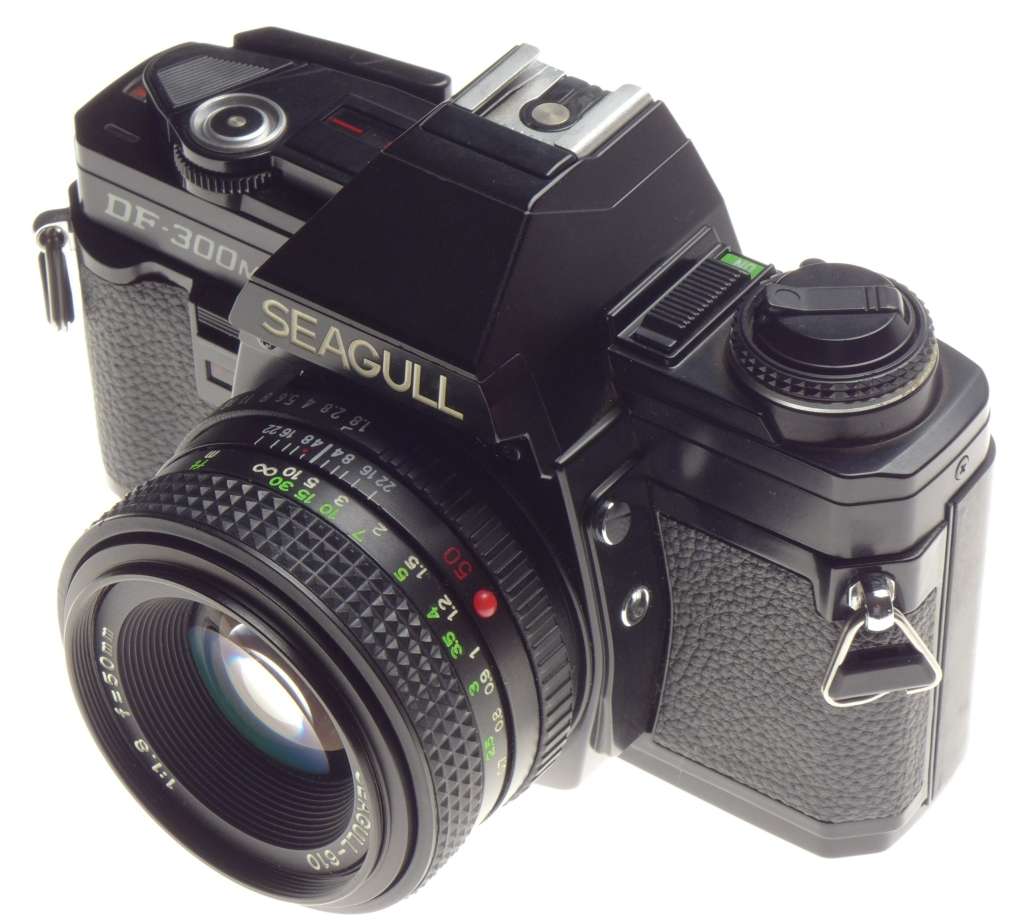 DF-300M SEAGULL Black MINT SLR 35mm vintage film camera 1.8/50mm lens f=50mm clean - Seagull