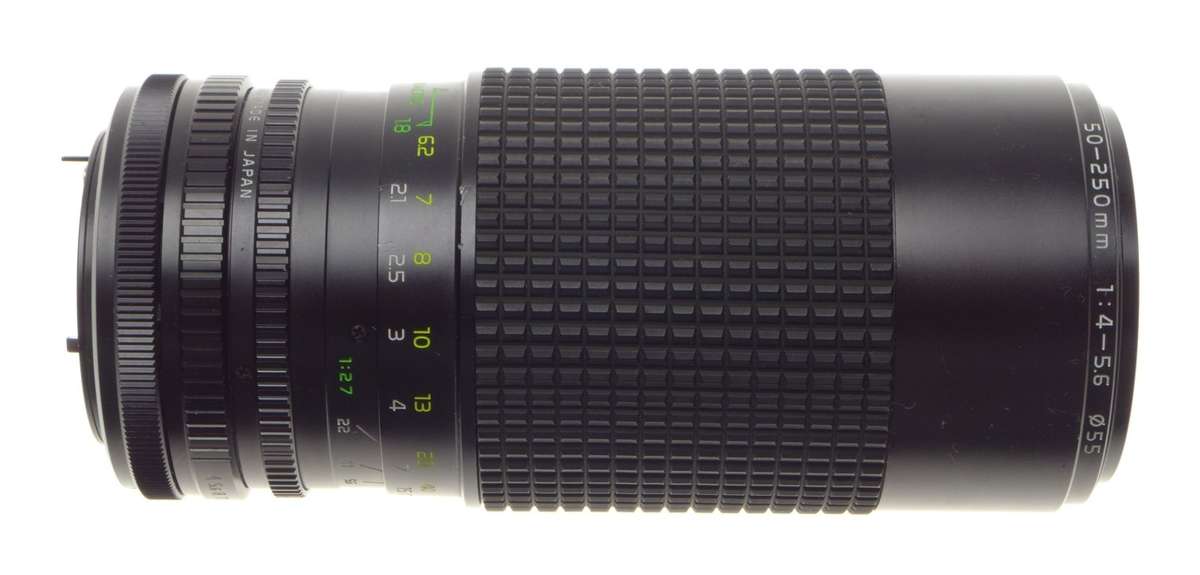 TOKINA AT-X zoom lens 50-250mm 1:4-5.6 with canon C/FD mount vintage glass - Tokina