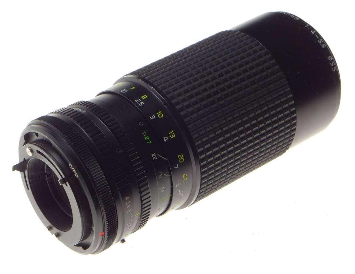 TOKINA AT-X zoom lens 50-250mm 1:4-5.6 with canon C/FD mount vintage glass - Tokina