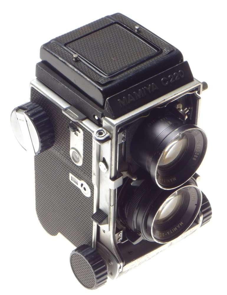 MAMIYA C220 professional TLR twin lens reflex camera Sekor 2.8 f=80mm lens - Mamiya