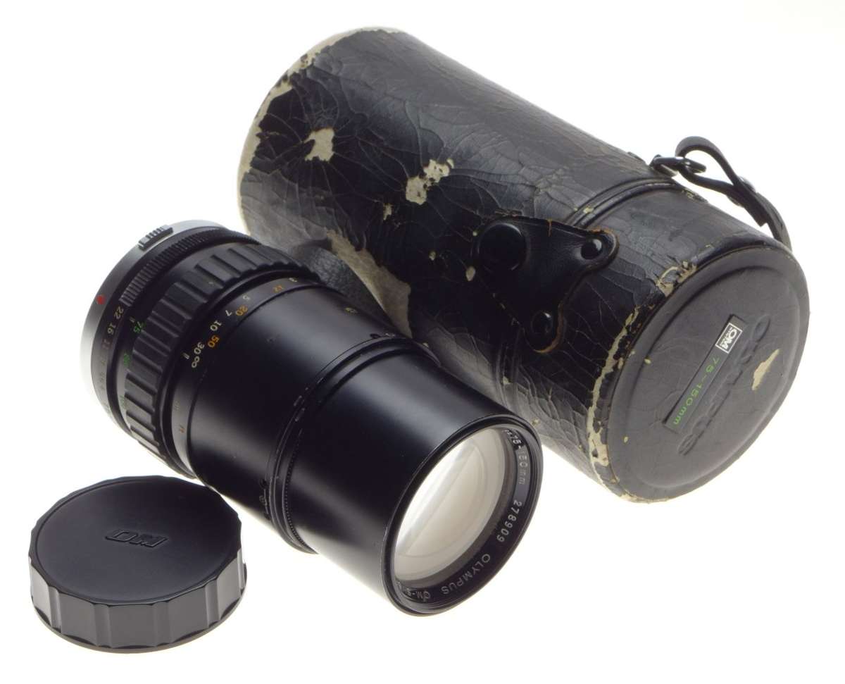 OLYMPUS-OM system Zuiko Auto Zoom 1:4 75-150mm vintage camera lens - Olympus
