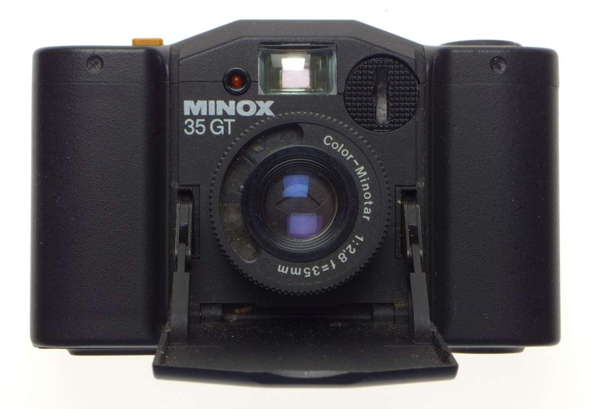 MINOX 35 GT black sub Miniature vintage folding compact film camera Color-Minotar 1:2.8 f=35mm lens