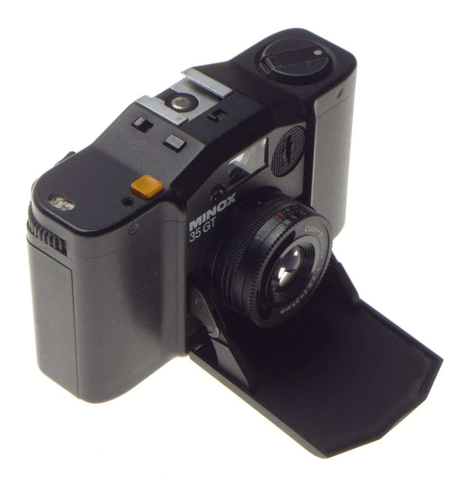 MINOX 35 GT black sub Miniature vintage folding compact film camera Color-Minotar 1:2.8 f=35mm lens