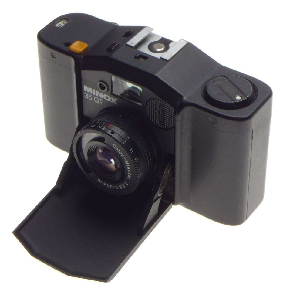 MINOX 35 GT black sub Miniature vintage folding compact film camera Color-Minotar 1:2.8 f=35mm lens
