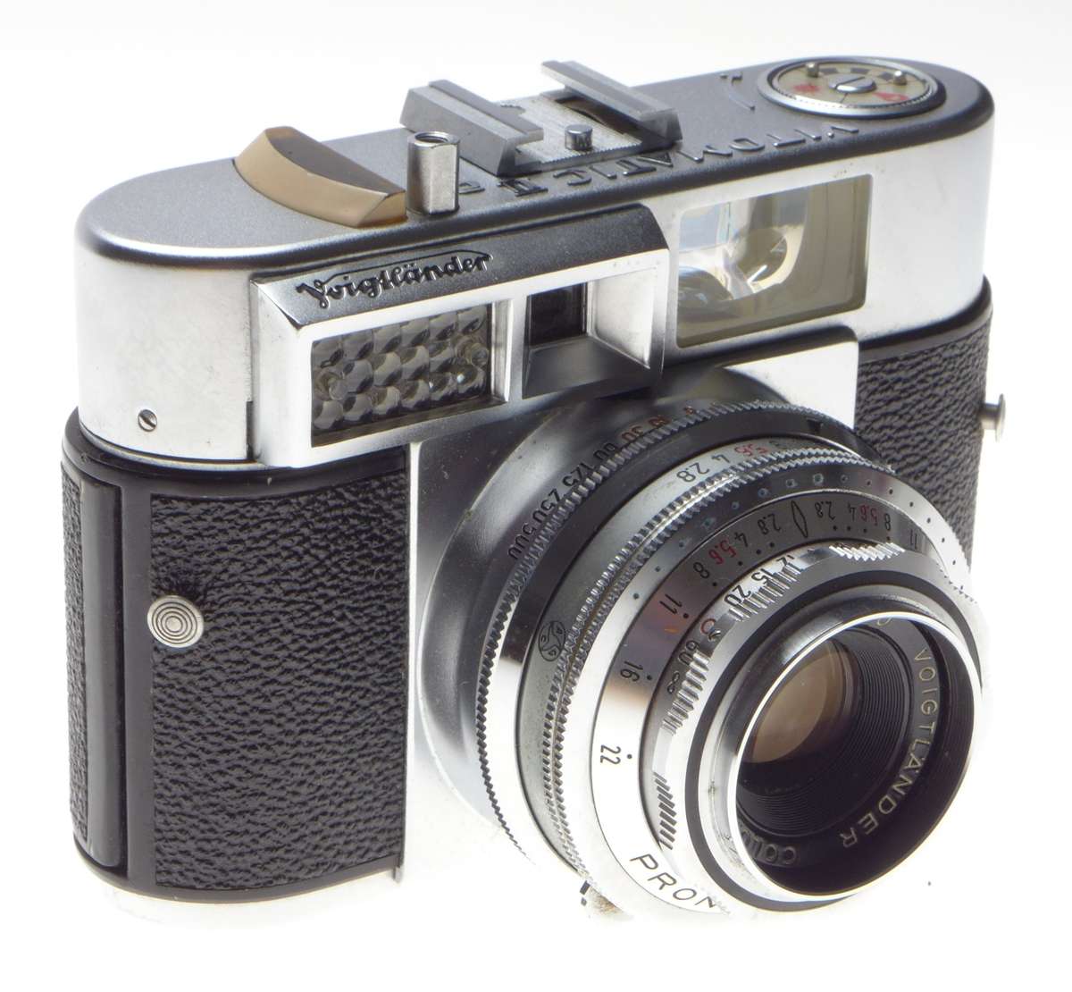 Voigtlander Vitomatic IIa 35mm film camera PRONTOR SLK Shutter Color Skopar 1:2.8 f=50mm - Voigtland